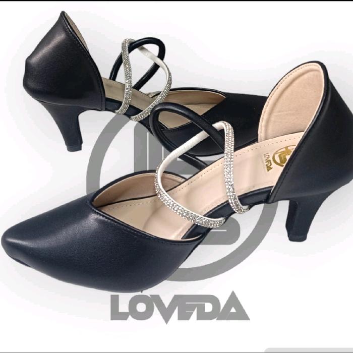 Loveda EA005-A Sepatu Heel Premium Wanita 7 Cm