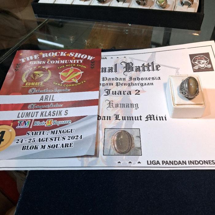 Akik Pandan Lumut Klasik S dari The Rock Show Gems Community bukan bacan bukan garut