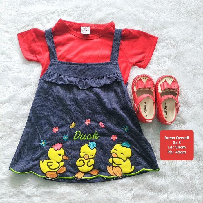 DRESS OVERALL ANAK MOTIF DUCK
