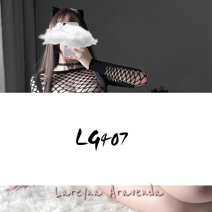 COD Lingerie Body Stocking + CD Seksi Jaring Lengan Panjang LG407