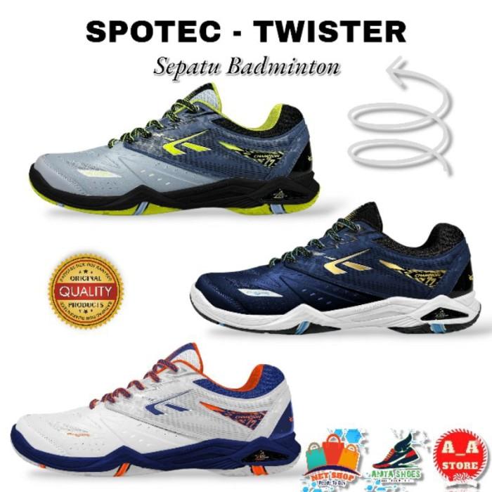 NEW SPOTEC TWISTER SEPATU BADMINTON SPOTEC TWISTER ORI