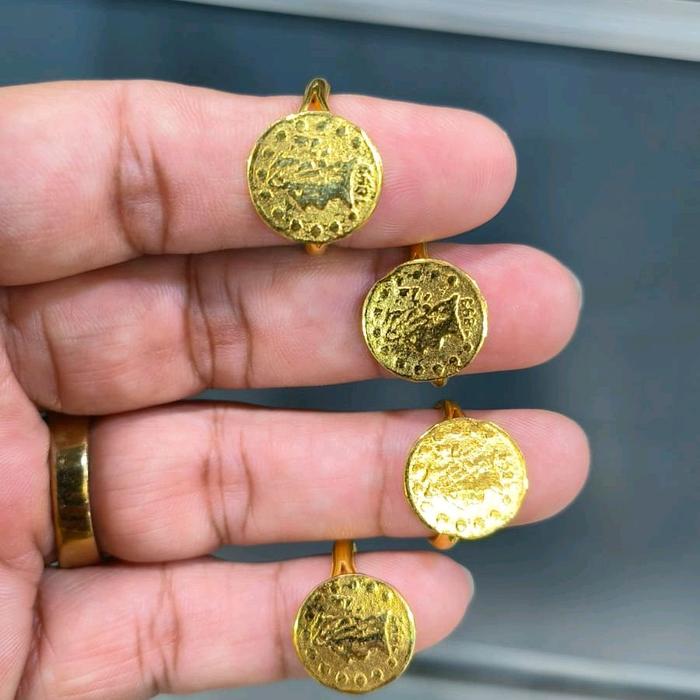 cincin koin dollar lapis emmas kuat 10mili