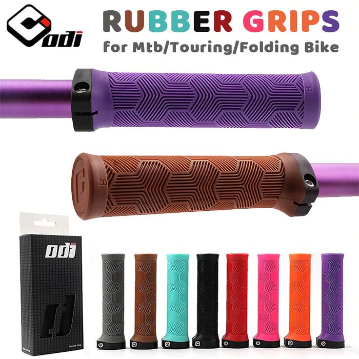 ODI Bike Grip Rubber Non-slip Bicycle Handlebar Grips Soft MTB Grips Waterproof MTB Cuffs Lock on Bi