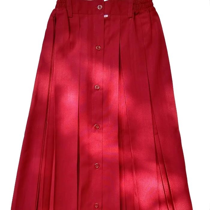 Seragam sekolah SD ROK ADU MANIS ROK DOUBLE REMPEL MERAH,PUTIH, COKLAT PRAMUKA bahan famatex premium