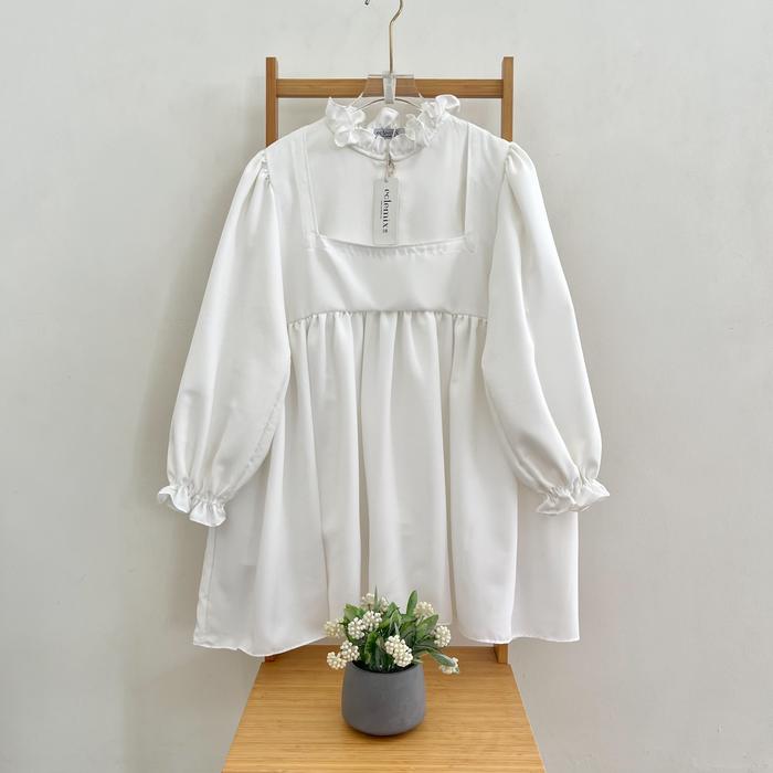 Eclemix Blouse Wanita Baby Doll | Top Rula | Atasan Resleting Depan