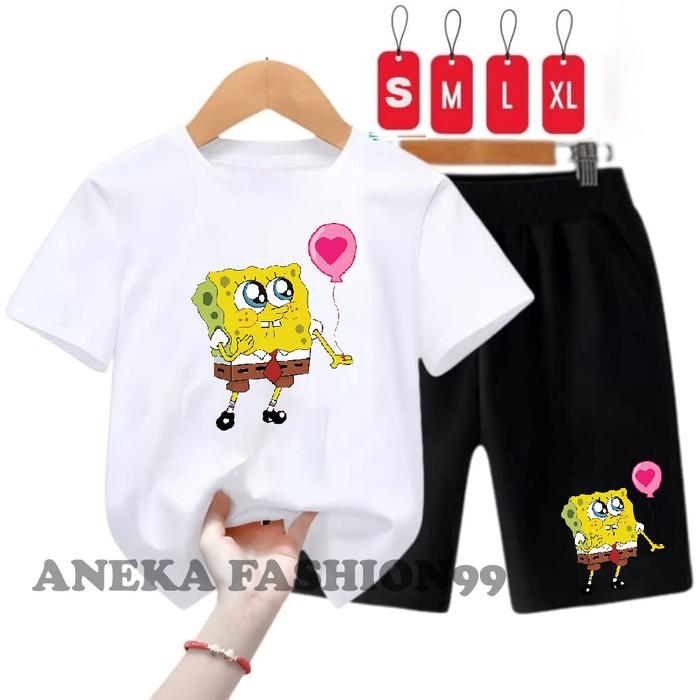 STELAN ANAK-ANAK USIA 2-13TH MOTIF SPONGEBOB BALON
