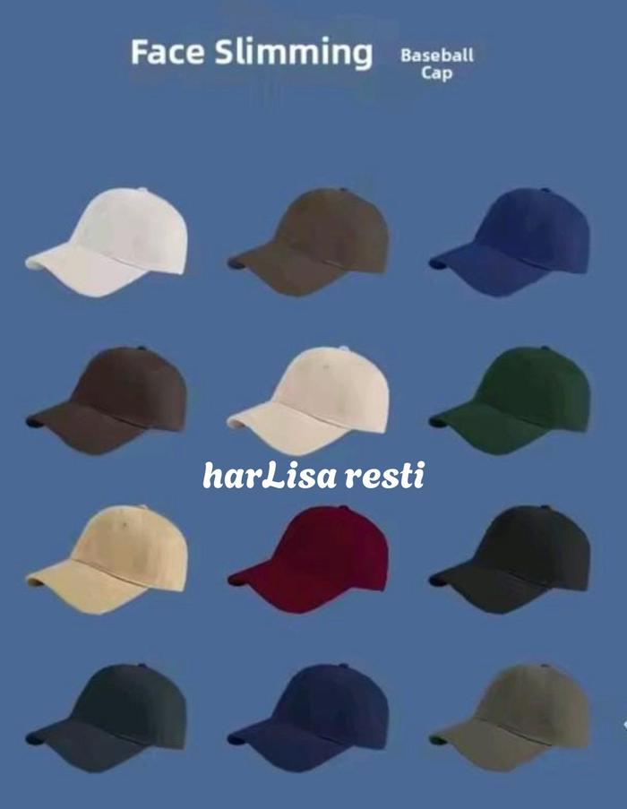 Topi Baseball Polos Pria Bahan Rapel Original Premium Caps Polo Distro Cowok Kanvas Unisex Wanita An