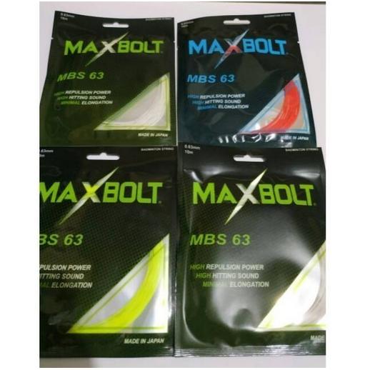 SENAR BADMINTON MAXBOLT MBS 63 0.66MM HIGH repulsion POWER