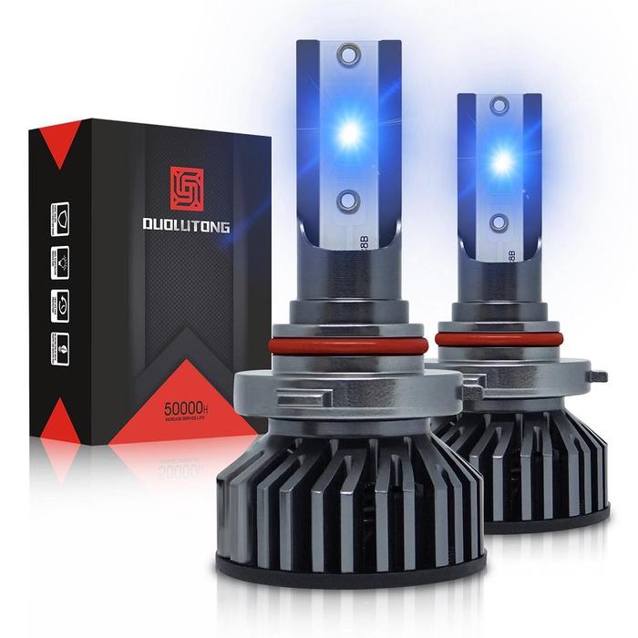 1 Pasang Bohlam Lampu Depan Led Mobil Aloi Aluminium Lampu Sorot