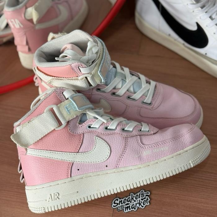 Nike Af1 Mid Utility Pink Pastel Wmns Casual Original Size 38 - Sneakers Second Market