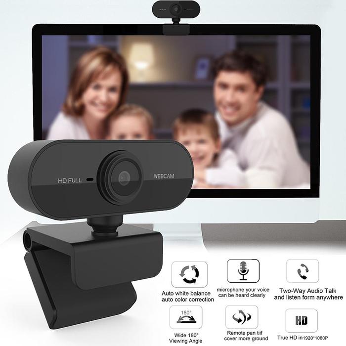 HD Webcam 1080P USB Web Camera with Microphone for PC Gamer Live Web