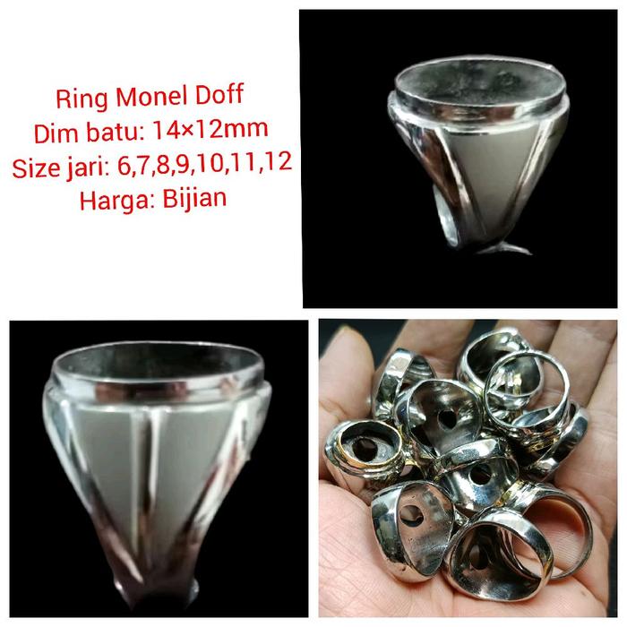 Ring Cincin Monel Doff Halus Tanpa sambungan