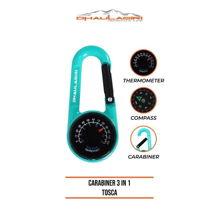 kompas aksess hanging carabiner dhaulagiri compass karabiner 3in1 ultralight karabiner multifungsi s