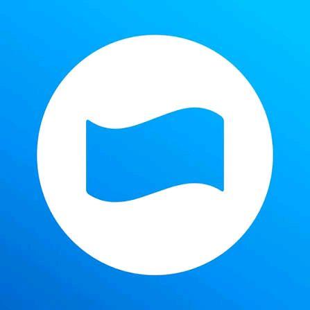 TopuP Isi SaIdoDana Apapun Bisa Pakai Felyater ApasajaAplikasi Biru dengan Logo Bulat dan Gelombang