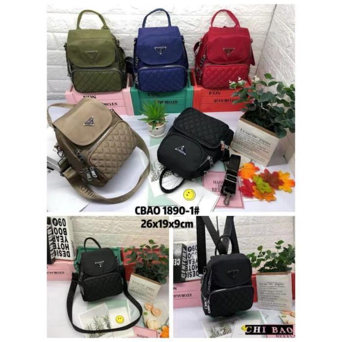 Tas Ransel Wanita  Chibao 1890-8 Motif Best Seller