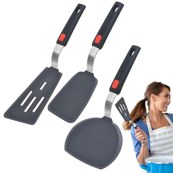 Silicone Turner Spatula Set Silicone Turner Spatula Set Heat