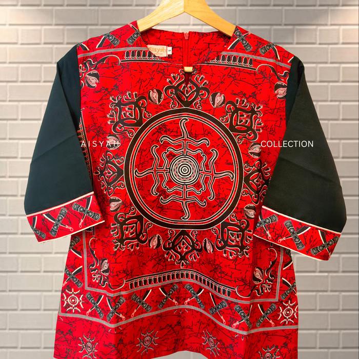 Aisyah Collection - Lenso adat maluku salawaku full -  Atasan Etnik Maluku - Baju Cele Ambon Maluku 