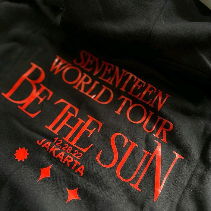 hoodie seventeen be the sun in jakarta
