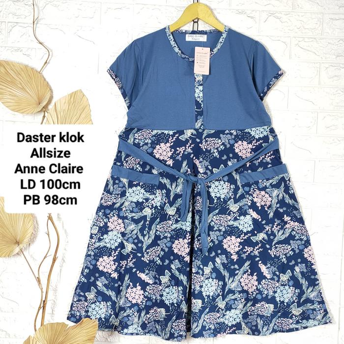 Daster Klok Premium LENGAN PENDEK Bawah Rok Lebar Payung Atau Klok Lebar ALLSIZE Motif Eksklusif Ann