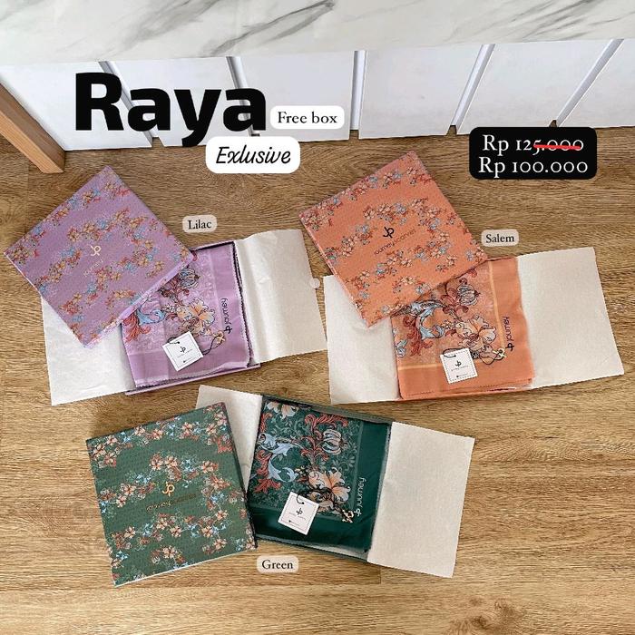 PROMO hijab Raya exclusive free HARDBOX