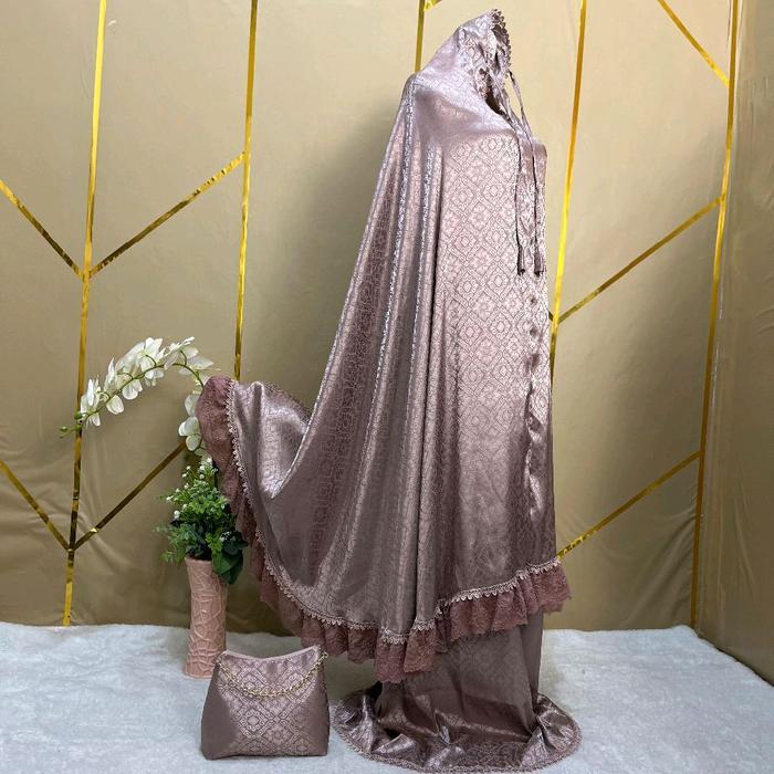 Mukena AYUNDA Bahan Armania Silky 2in1 RENDA Jumbo Mewah | By Riyan Mukena .