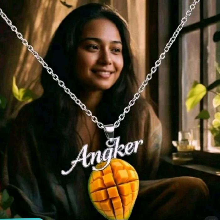 Angker Clik Mangga - Asesoris Kalung Nama Berlogo Terbaru dengan Desain Unik
