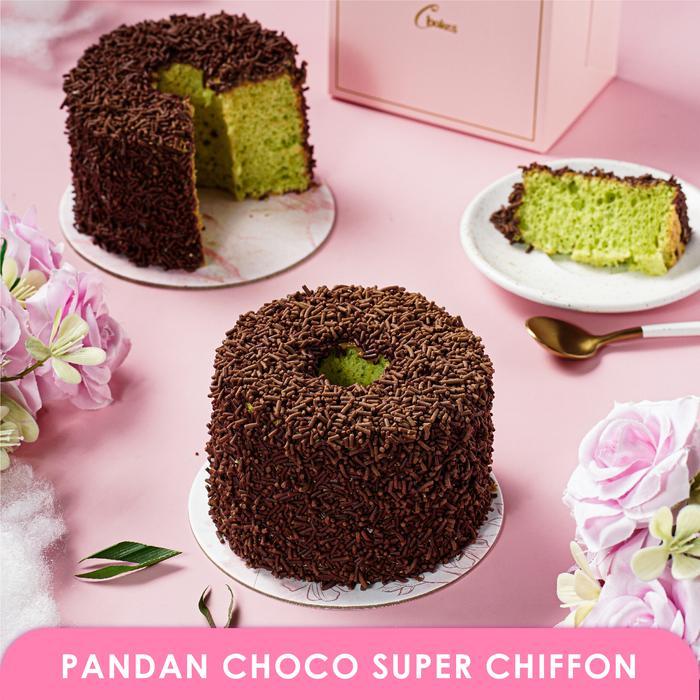 C BAKES – Pandan Choco Super Chiffon (Chiffon pandan)