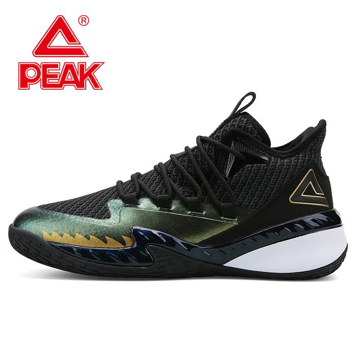 Sepatu Basket Pria PEAK Alas Kaki Basket Antiselip Gym Sejuk Menyerap