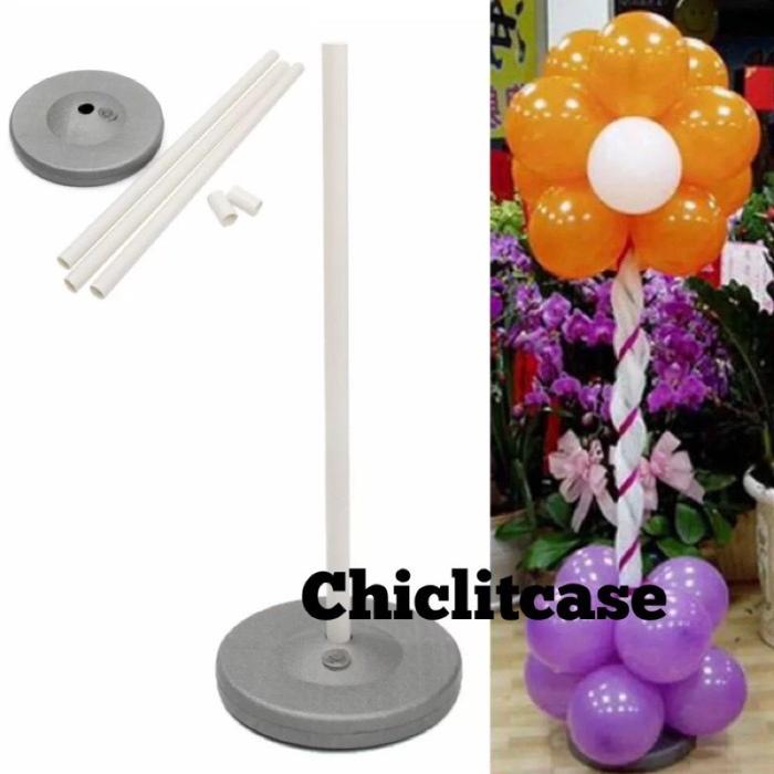 Standing tiang 90 cm balon latex foil/tiang dekorasi tatakan/gate
