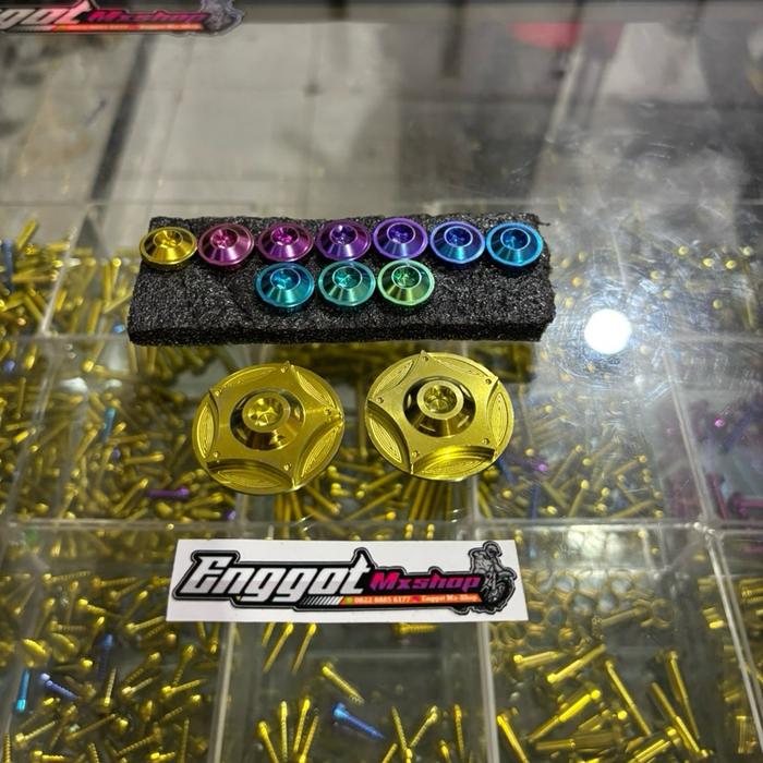 Baut titanium tutup rangka klx & Dt