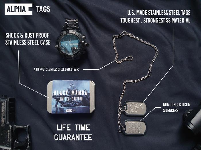 Kalung Custom Nama Dog Tags Dogtag Dog Tag Anti Karat&Alergi Usa Made