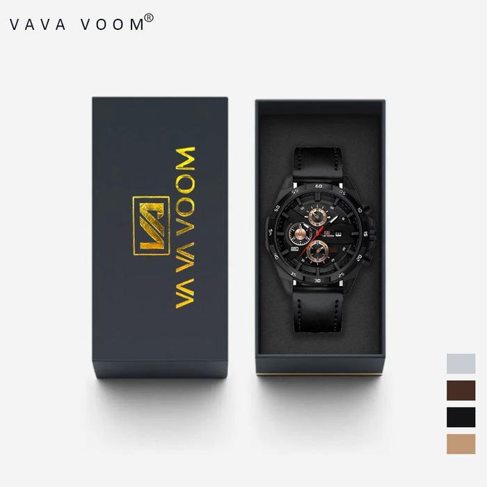 REKOMENDASI VAVAVOOM 216 JAM TANGAN PRIA MODEL TERBARU KEREN FASHION COWOK KULIT STAINLESS STEEL ANA