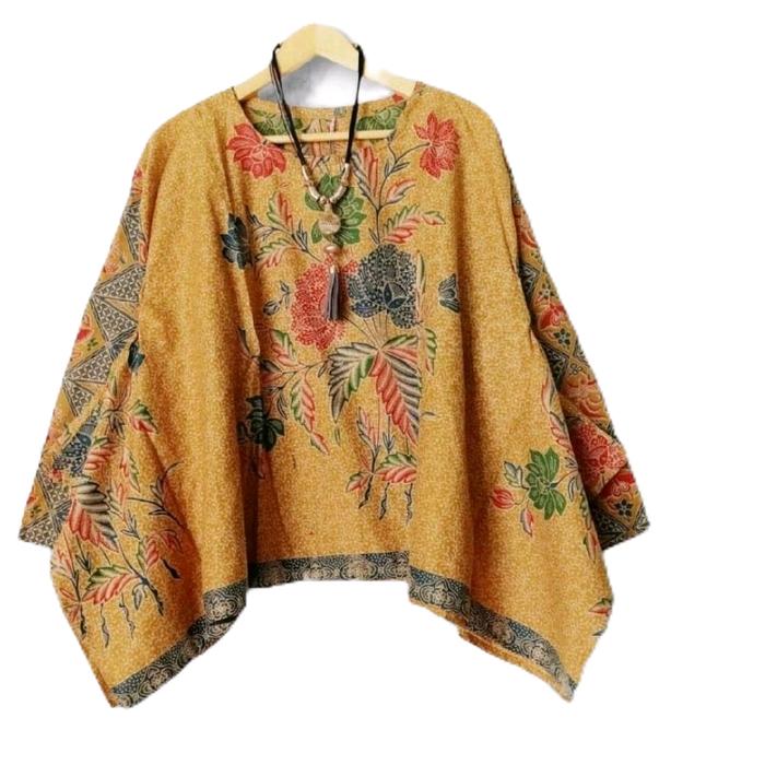 Karenina Blouse Batik Wanita Model Kelelawar Bahan Paris Nyaman