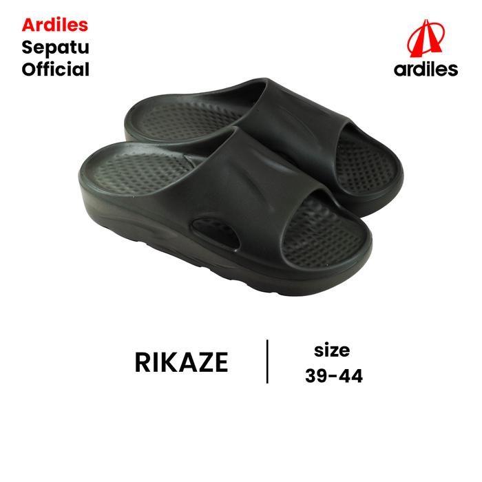 SANDAL UNISEX NEOX ARDILES - RIKAZE SANDAL SANTAI NYAMAN EMPUK MODEL TERBARU UKRAUN 39 - 44 Hitam Pr
