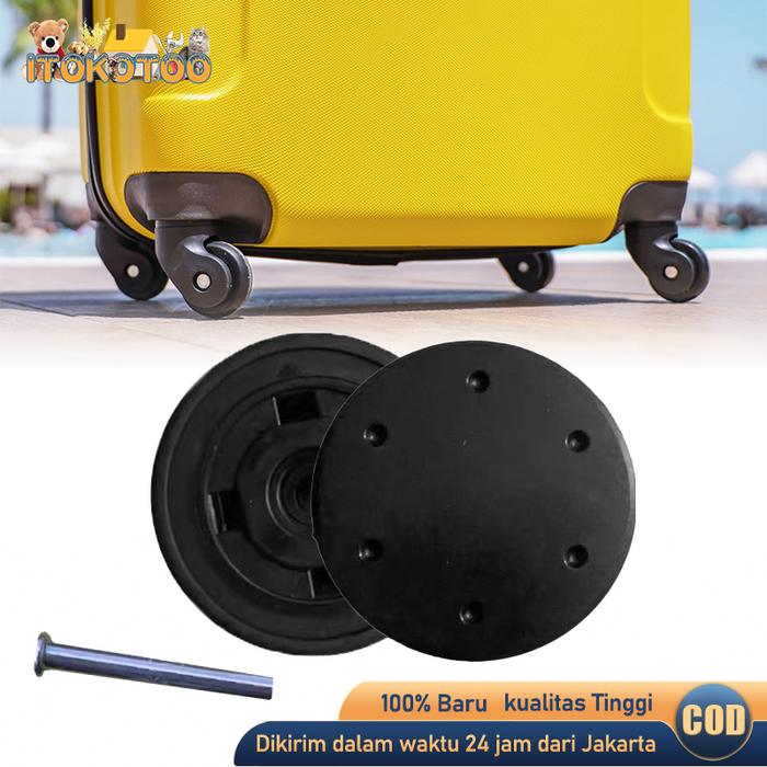 1 Set Roda Koper Double Wheel Full Set Roda Koper Pengganti 360 Bahan Tpe Roda Koper Pengganti Roda