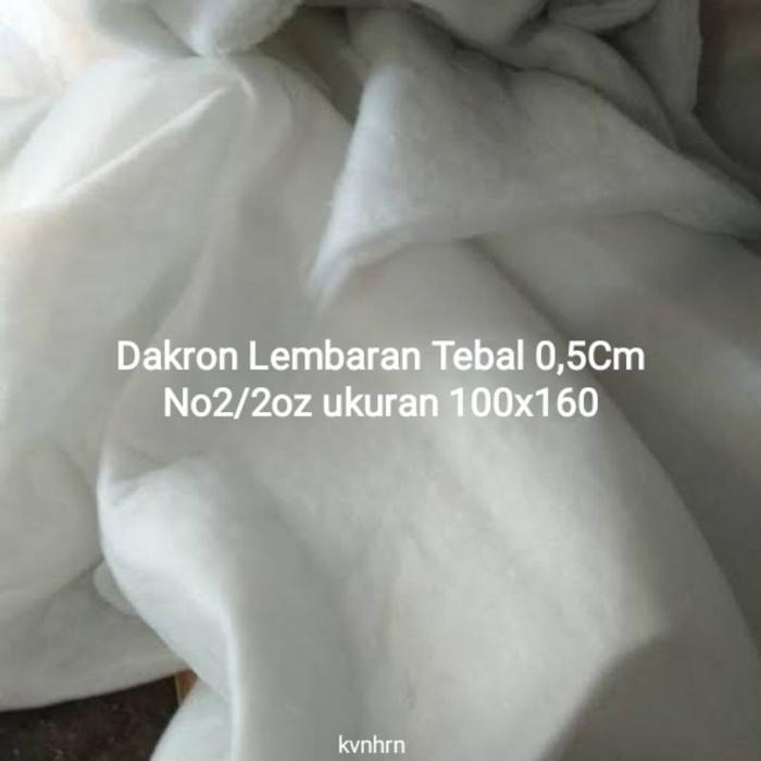 dacron / dakron lembaran Ukuran 0,5cm 100x160cm