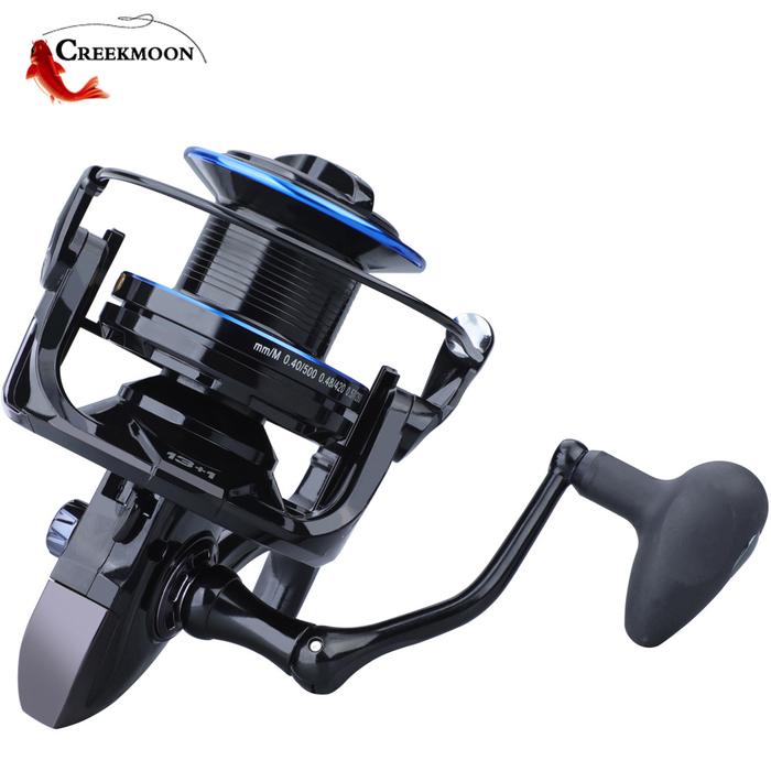 Long Distant Fishing Reel 10000 8000 Metal Spool Carp Spinning Reels