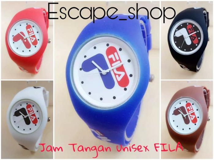 JAM TANGAN RUBEER FILA - JAM TANGAN FILA MODEL KARET