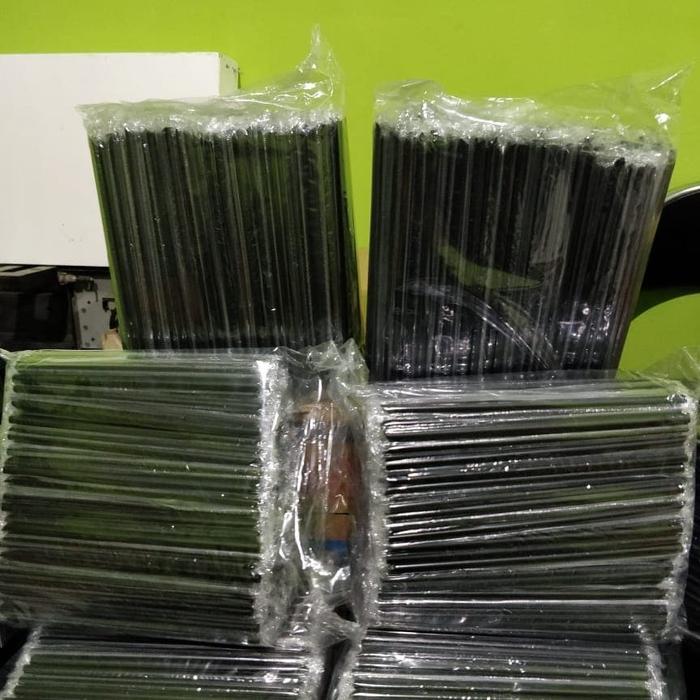 sedotan runcing steril packing / sedotan lancip / straw / hitam