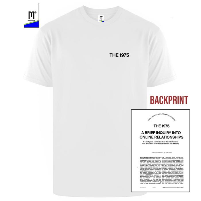 Kaos Band Musik The 1975 Dakir Abiior Putih