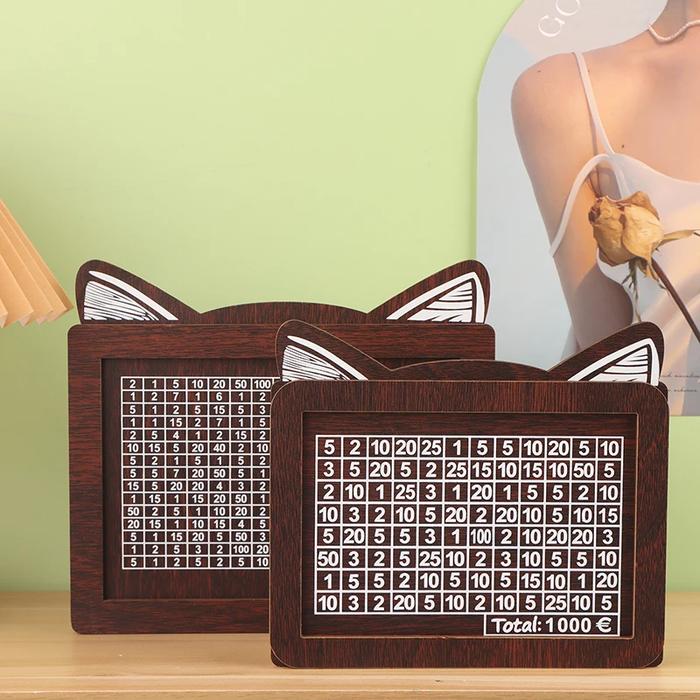 Cash Vault Wooden Savings Box Saver Money Box Cash Saver Box Coin Counter Piggy Bank Money Box With 