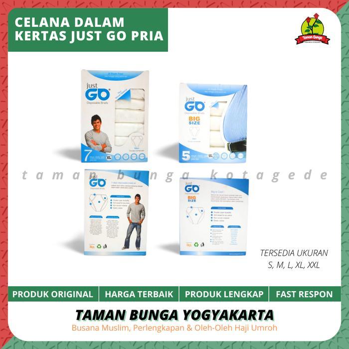 PREMIUM CELANA DALAM KERTAS JUST GO PRIA / CELANA DALAM KERTAS