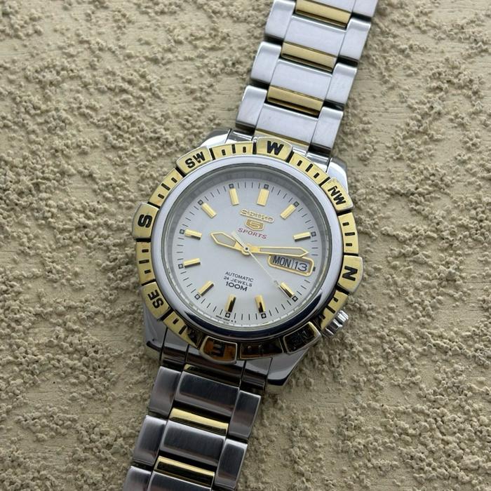 Arloji Jam tangan Seiko 5 Sport Srpk 4R36 Second Preloved