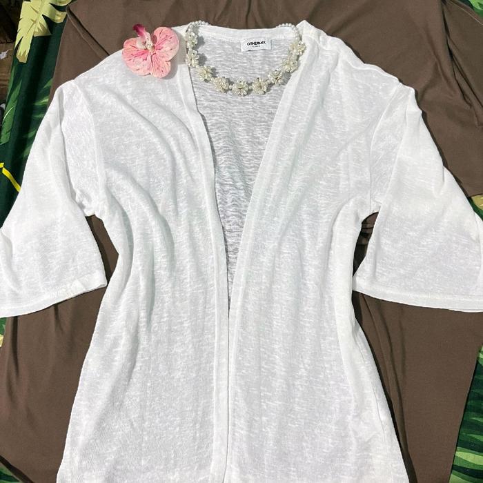 preloved Wanita Panjang Atasan Linen Katun Baju Shakila Oversize Casual Outer