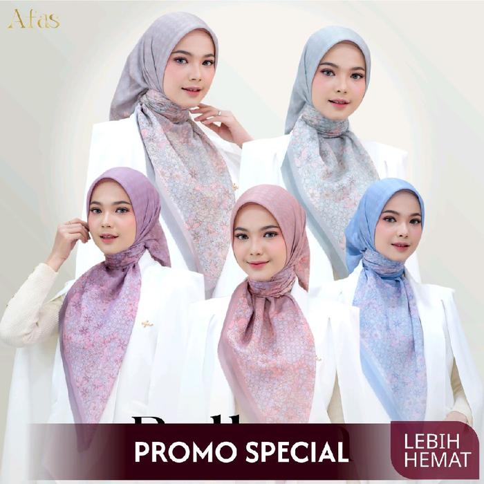 Belleza Scarf Series by Afas x Sita - Voal Meisya Madinah 115cm x 115cm Soft Box Exclusive Handle Pi