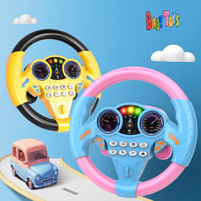 BabyToys Mainan Setir Mobil Anak Setiran Edukasi Bayi Laki Laki Perempuan Edukatif 0 1 2 3 4 5 tahun
