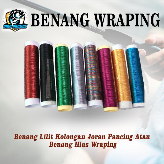 Benang Wrapping / Benang Wraping Tegek Berbagai Warna Panjang 10 Meter