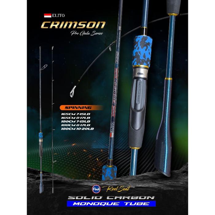 joran elito Crimson solid carbon reel set Fuji 165 15lb-17lb/180 15lb-20lb spining