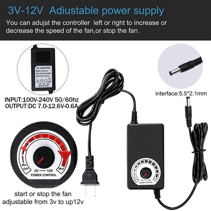 【13000 Rpm】Blower Fan Blower Bbq Kipas Blower Ac Turbocharger Portabel Kecil Udara Kecepatan Dapat D
