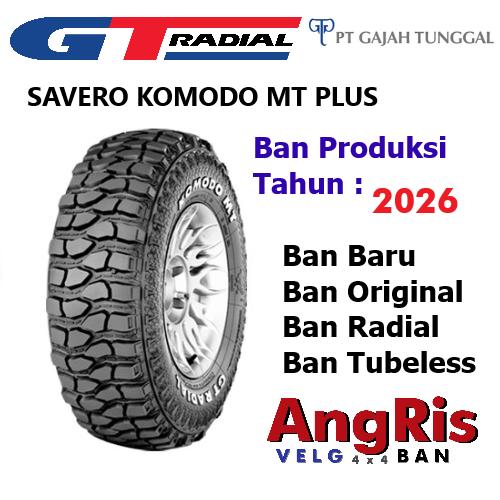 GT Savero Komodo MT Plus 27 x 8.5 R14 Ban Ring 14 Radial Offroad Kijang Lama Avanza